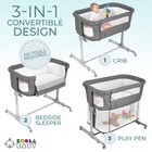 3 In 1 Baby Bassinet  Bedside Sleeper   Playpen  Easy Folding Portable Crib