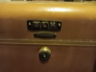 Vintage 1950 s Samsonite Schwayder Brown Luggage Makeup Train Case No Key