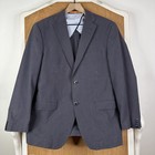 Brioni Suit Mens 40r Gray Striped 2 Button Pure Cotton Modern Fit Lightweight