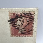 Qv Gb 1858 1d Penny Red Plate Ireland Parsonstown-dublin   Combined Backstamp 