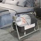 Portable Electric Baby Swing Cradle Bassinet Rocking Crib Infant W  Bluetooth 