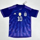 New Argentina  10 Messi Adidas Qatar 2022  World Cup Soccer Away Jersey Size S