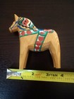  3  Vintage Hand Painted Dala Horses Swedish Folk Art  two 3   One 4  