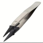 Esd Safe Precision Tweezers Anti Static Metal Tip Electronics Repair Tool