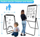 Stand White Board - 40 X 28 Inch Double Sided Magnetic Dry Erase Board With Stan
