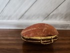 Hinged Seashell Compact Coin Purse Trinket Pill Box Sea Clam  Shell 2   X  2 
