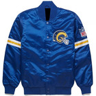 Nfl Classic Los Angeles Rams Royal Blue Satin Bomber Varsity Jacket For Men