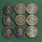2019-2023 Mexico 9 Coins 20 Pesos 9 Different Types Bimetallic Bu