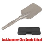 Jack Hammer Clay Spade Shovel Chisel Bit 1 18in Demolition Hammer Tool Silver 