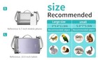Guinea Pig Carrier Travel Animal Carrier Bag Lizard Bird Rabbit Small Gray