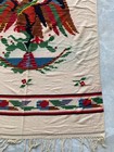 Vintage Handmade Mexican Pictorial Multicolor Kilim Rug Carpet 202x121 Cm