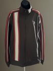 Vintage 80s Adidas Track Jacket Brown Red White Vietnam Made Men Xl 50    Full Zip