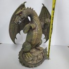 Rare Large Green Dragon Resin Statue Figure 13  X 9  Young s Unique Gifts 23684