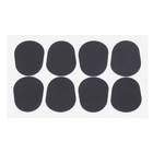 16pcs 0 8mm Alto tenor Sax Clarinet Mouthpiece Patches Pads Cushions  black 