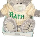 Me To You Gray Teddy Bear With Love From Bath Carte Blanche Plush Toy 6  New