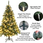 6ft Christmas Tree Holiday Xmas Tree With 1000 Branch Tips 59 Berries 250leds