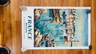 Original French Travel Poster  1970 Brittany  Paris  Sncf Railroad 39  X 24  