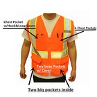 Hi Vis Ansi Class 2 Reflective Tape Safety Work Vest High Visibility W  Pockets
