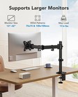 Single Monitor Arm For 13   -32    Screens  17 6 Lbs  Adjustable Desk Mount  Vesa   