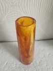 Rrr Rare Vintage Art Deco Gold Lava Color Catalin 340g  Vase 