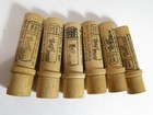 Lot Of 6 Antique Wooden Boye Needle Cases With Needles   Original Storage Box