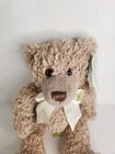 St  Jude Bear First   Main Teddy Bear Plush 11  Tan Brown Green Bow Stuffed 