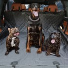Seat Cover Rear Back Car Pet Dog Travel Waterproof Bench Protector Luxury -black