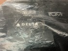 Tumi For Delta Soft Cover Amenity Travel Case Black Kit   New sealed