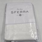 Sferra Giza 45 Quattro Standard Sham 21  X 26  White Jacquard Weave