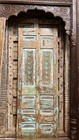 Vintage Carved French Door Green Boho Interior Exterior Barndoor 80x33