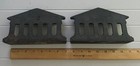 Antique Cast Iron Bronze Color Roman Greek Dix Column Pilar Bookends