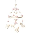 Nwt Mud Pie Felt Unicorn Mobile Nursery Baby Crib In Pink Hand Crafted Celestial