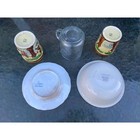Mixed Lot Of Vintage Plates And Cups White And Beige