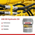 Aw 68 Premium Anti-wear Hydraulic Oil Fluid - 5 Gallon Pail  18l - 4 75 Gal 