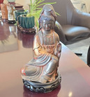 Qing Dynasty 19th Century Antique Chinese Bronze  Buddha Sculpture Statue