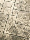 Ashler Notched Slate   Single Concrete Stamp By Walttools  rigid light Blue 