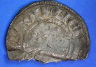 Medieval Hammered Long Cross Silver Penny Fragment  Edward I   0 98g  30659 