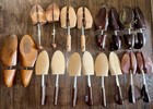 Vintage Shoe Tree Lot Set 9 Pairs Wooden Cedar Boot Foot Shaper Storage Bunch