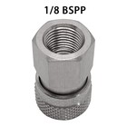 Paintball Hpa Co2 Female Coupler Stainless Steel Quick Disconnect Adapter