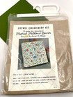 Crewel Embroidery Kit Floral Pillow Cover By Louise A  Chrimes Linen 12  Pillow