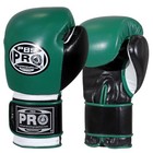 Proboxing   Leather Boxing Gloves - Green   Black - Premium Boxing Gloves  Mma