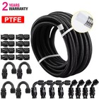 6an 8an 10an Nylon Braided Ptfe Fuel Line 10ft 16ft 20ft With Hose Fitting Kit