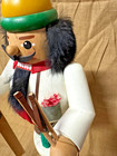 Vintage Erzgebirge Seiffen German 15  Nutcracker Skier Richard Glasser Rg