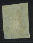 Ceylon  1857   1 Queen Victoria - One Penny Blue Paper Imperforate  Used