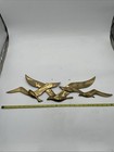 Vintage Mid Century Brass Seagulls Wall Art Mcm Flying Birds Flock Sculpture 23 