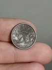 1863 Patriotic Civil War Token - Union Draped Flags   Star Of David
