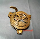 Antique 4  Brass Sundial Compass Adjustable For Navigation Marine Navy Ship