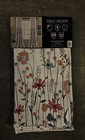 Clarissa Floral Set Of 2  95 x52   Floral Light Filtering Window Curtain Panels