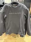 New Harley-davidson Men s Black Deflector Crew Pullover-size Xl