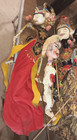 Lot 11 Vintage Wood Indonesian Wayang Golek Stick Dolls   Mexican Marionettes